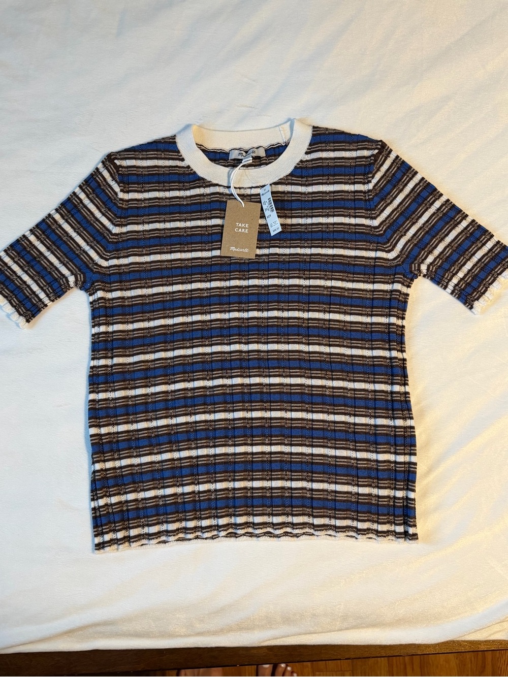 NWT Madewell Crewneck Sweater Tee - Sz M (198) - Picture 2 of 5